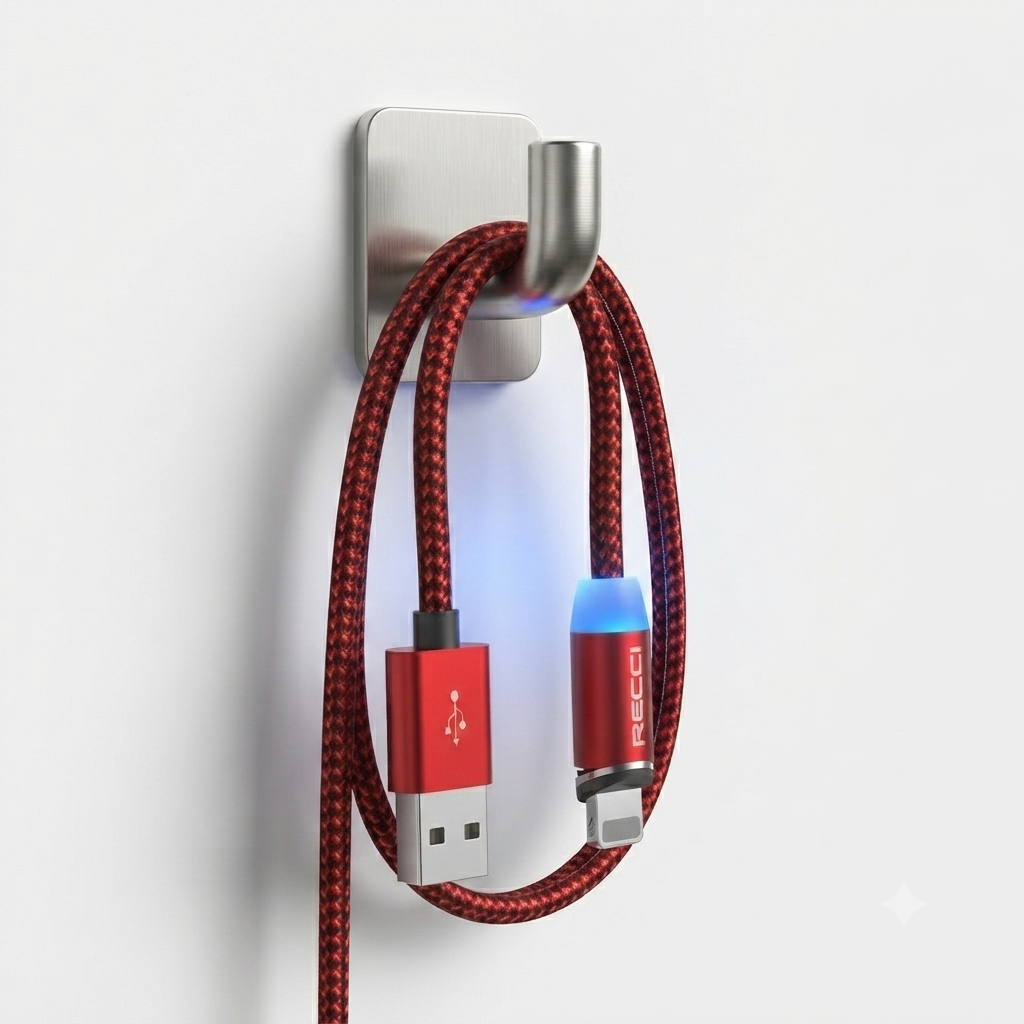 Cable Usb-a Vers Lightning Magnétique - Couleur Et Design Aleatoire