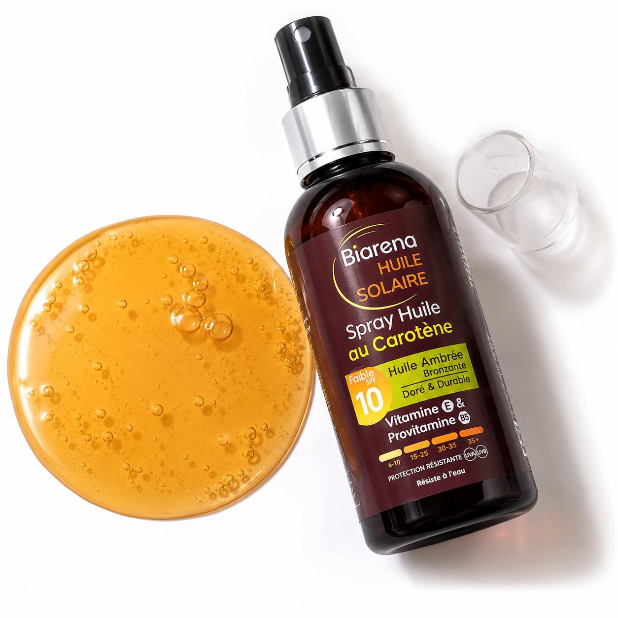 Huile Bronzante Waterproof Au Carotène – Vitamine E & Provitamine B5