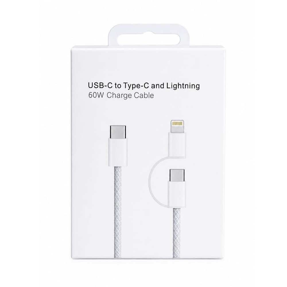 Câble De Charge 60 W Vers Usb-c Et Lightning