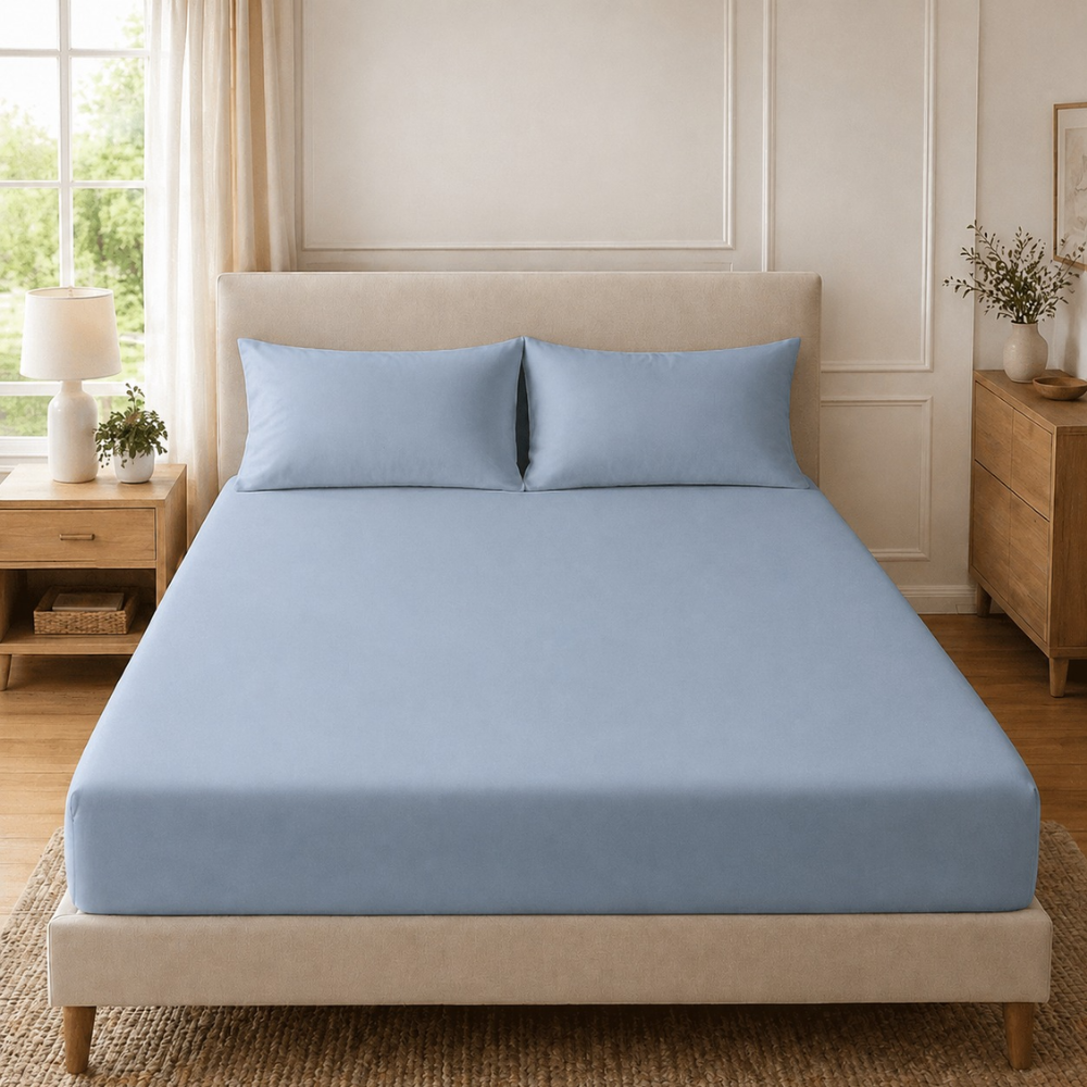 Drap Avec 2 Taies D’oreiller Assorties – 230 X 250 Cm - Couleur Et Designe Aleatoire thumbnail 1