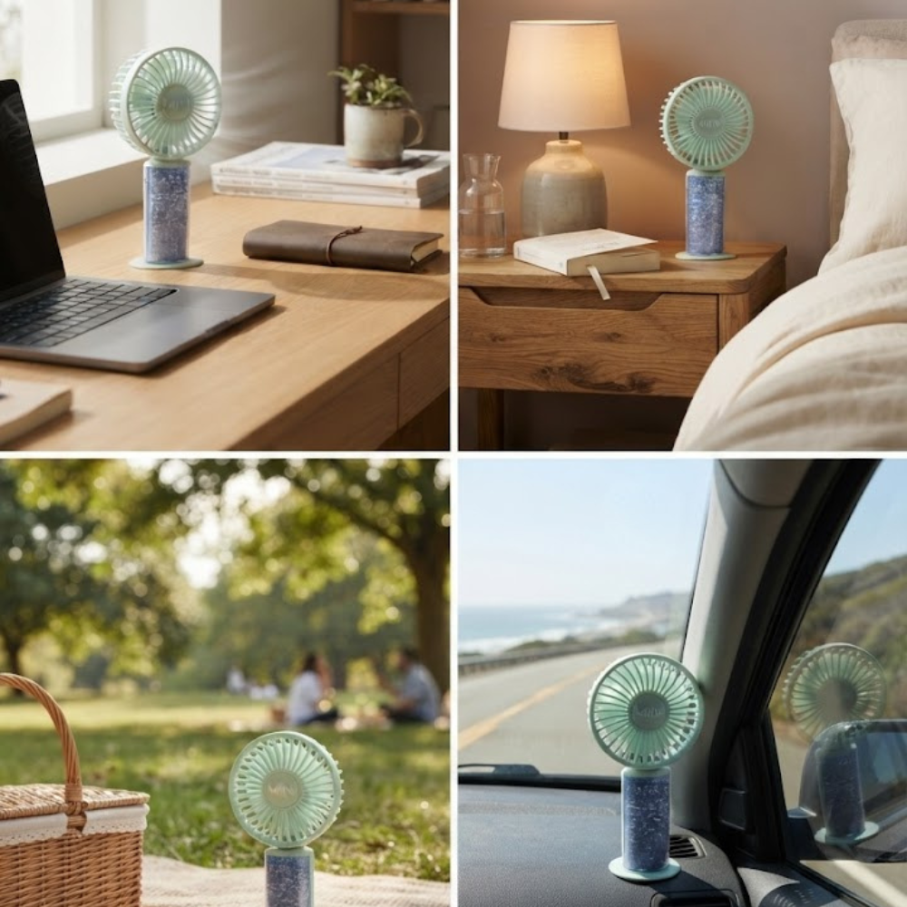 Mini Ventilateur Portable Rechargeable thumbnail 3