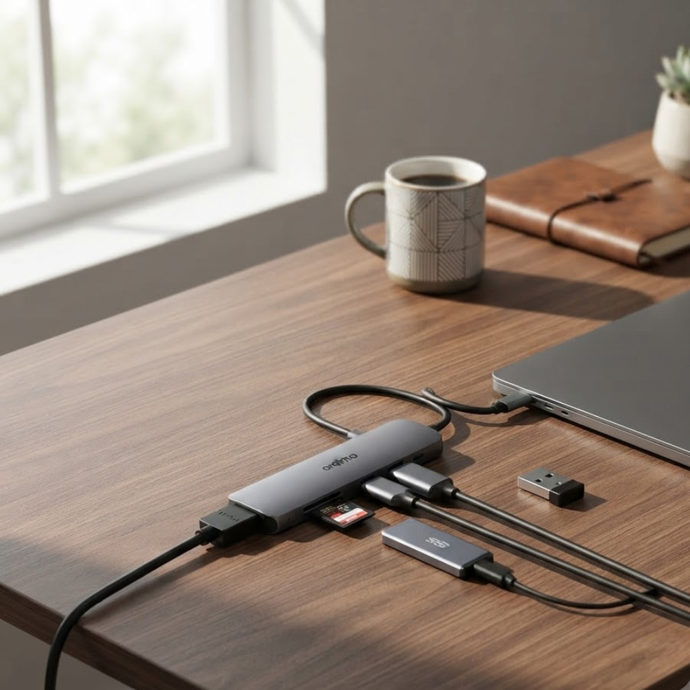 Oraimo Powertrans Ouh-511 – Hub Usb-c 7-en-1 thumbnail 4