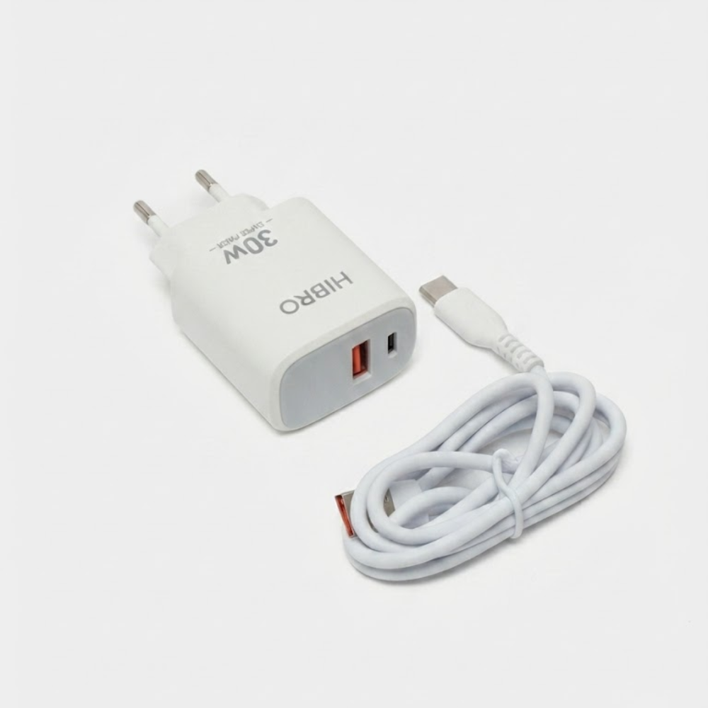 Chargeur Rapide Hibro 30w – Usb-a & Usb-c