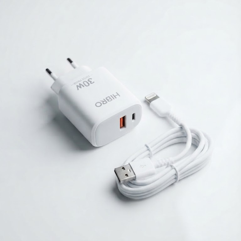 Chargeur Rapide Hibro 30w Usb-a Vers Lightning
