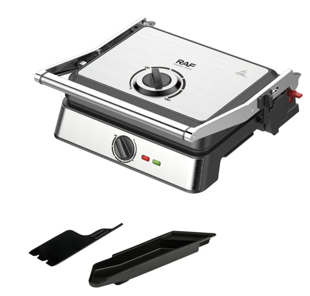 Panini Grill Électrique Multifonction Antiadhésif – Presse Sandwich Et Grill Compact thumbnail 4