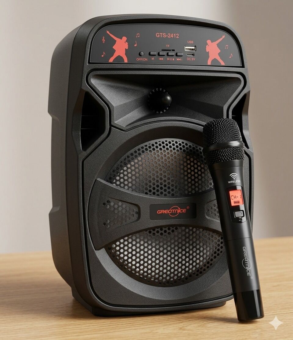 Haut-parleur Bluetooth Portable 3.3 Avec Microphone Sans Fil – Greatnice Gts-1926 – Son Puissant &
