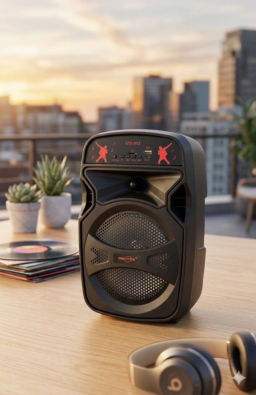 Haut-parleur Bluetooth Portable 3.3 Avec Microphone Sans Fil – Greatnice Gts-1926 – Son Puissant & thumbnail 4