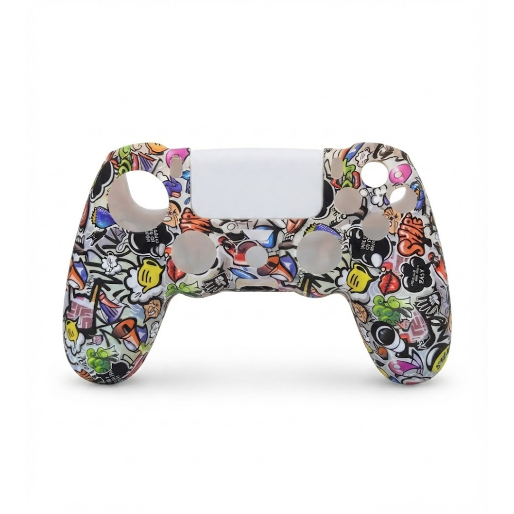 Coque De Protection Silicone Pour Manette Ps4 – Design Aléatoire thumbnail 2