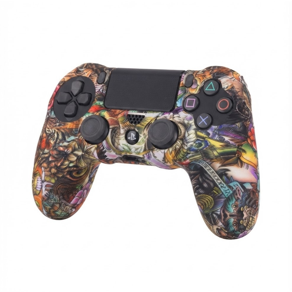 Coque De Protection Silicone Pour Manette Ps4 – Design Aléatoire thumbnail 3