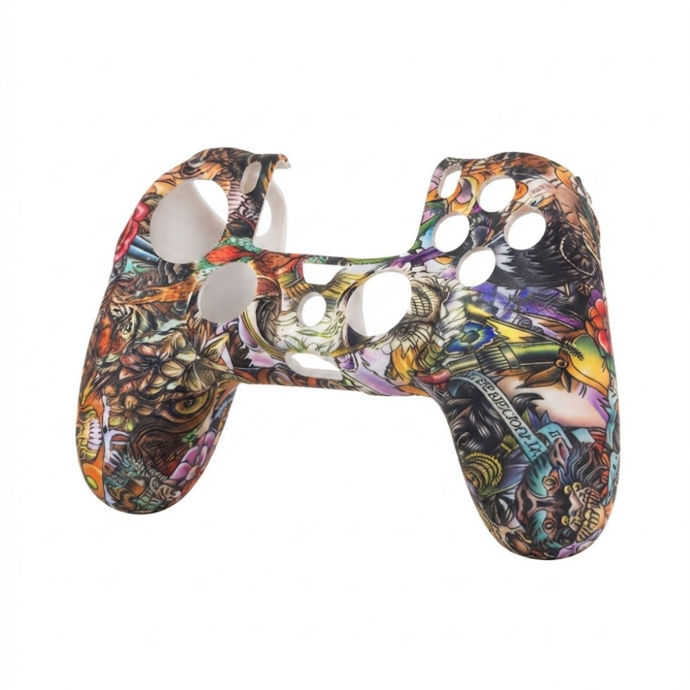 Coque De Protection Silicone Pour Manette Ps4 – Design Aléatoire thumbnail 4