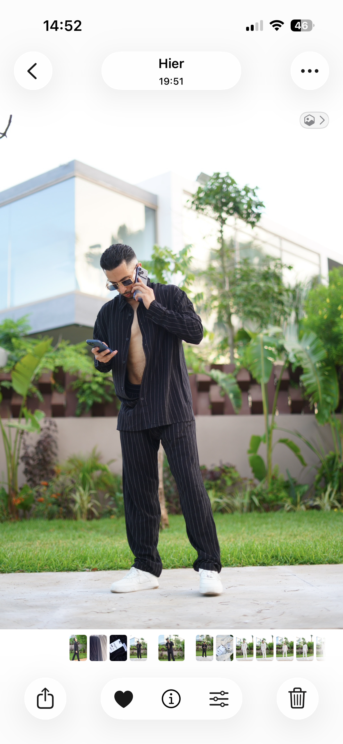 Ensemble Chemise Le Lin Avec Des Manches Longues + Pantalon