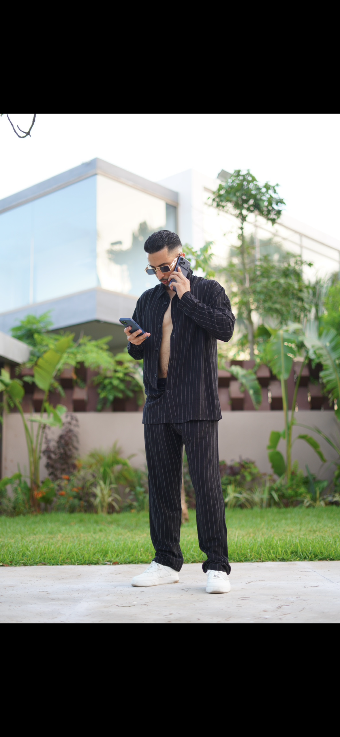 Ensemble Chemise Le Lin Avec Des Manches Longues + Pantalon