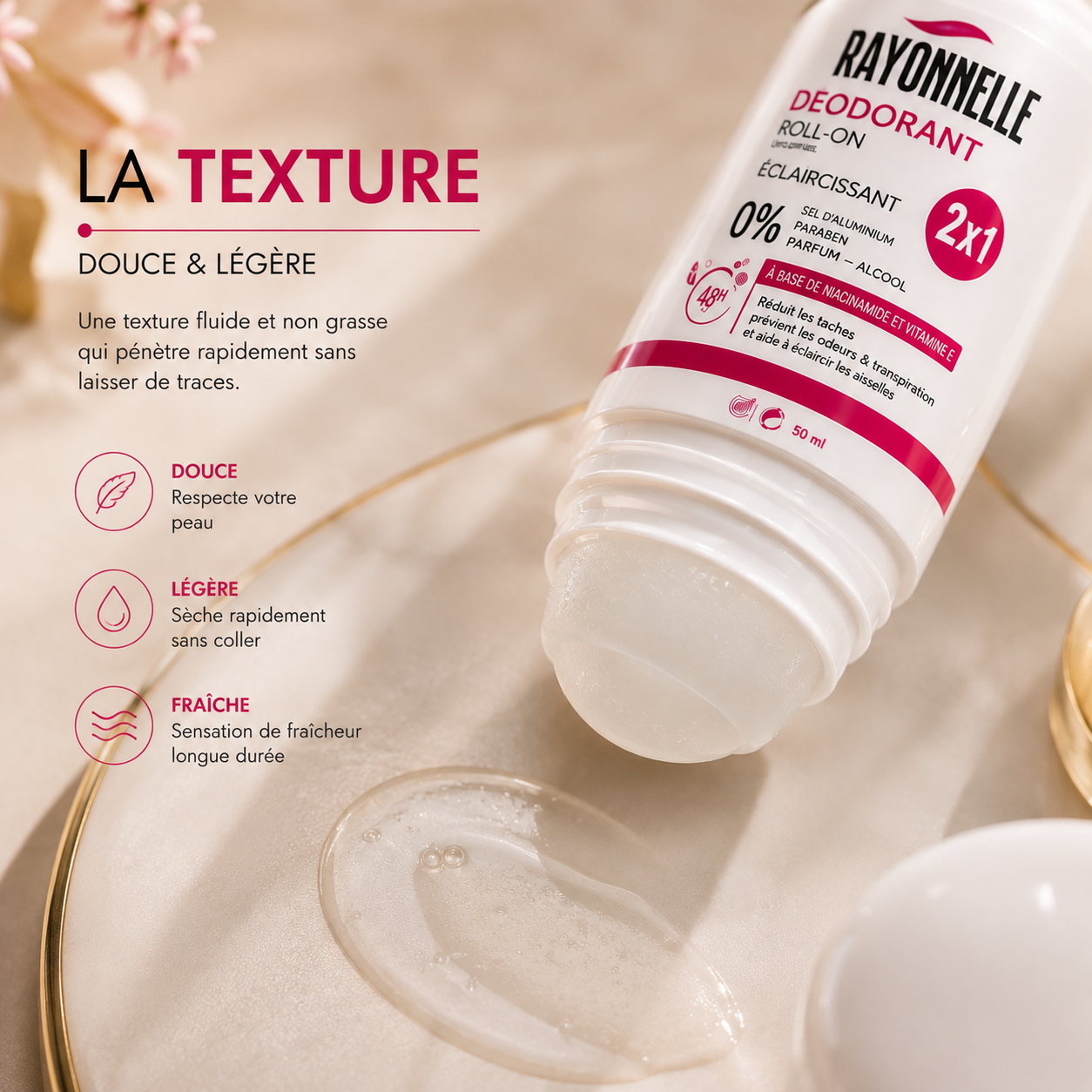 Roll-on Éclaircissant 2-en-1 – Protection Longue Durée & Soin De La Peau