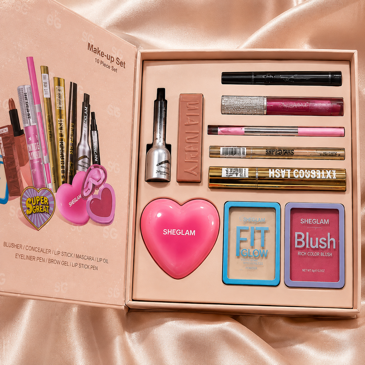Coffret Maquillage Complet – 10 Essentiels Beauté