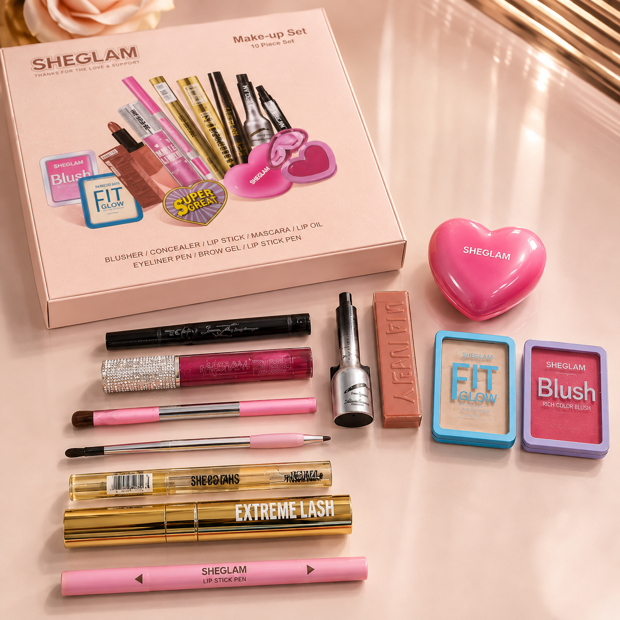 Coffret Maquillage Complet – 10 Essentiels Beauté
