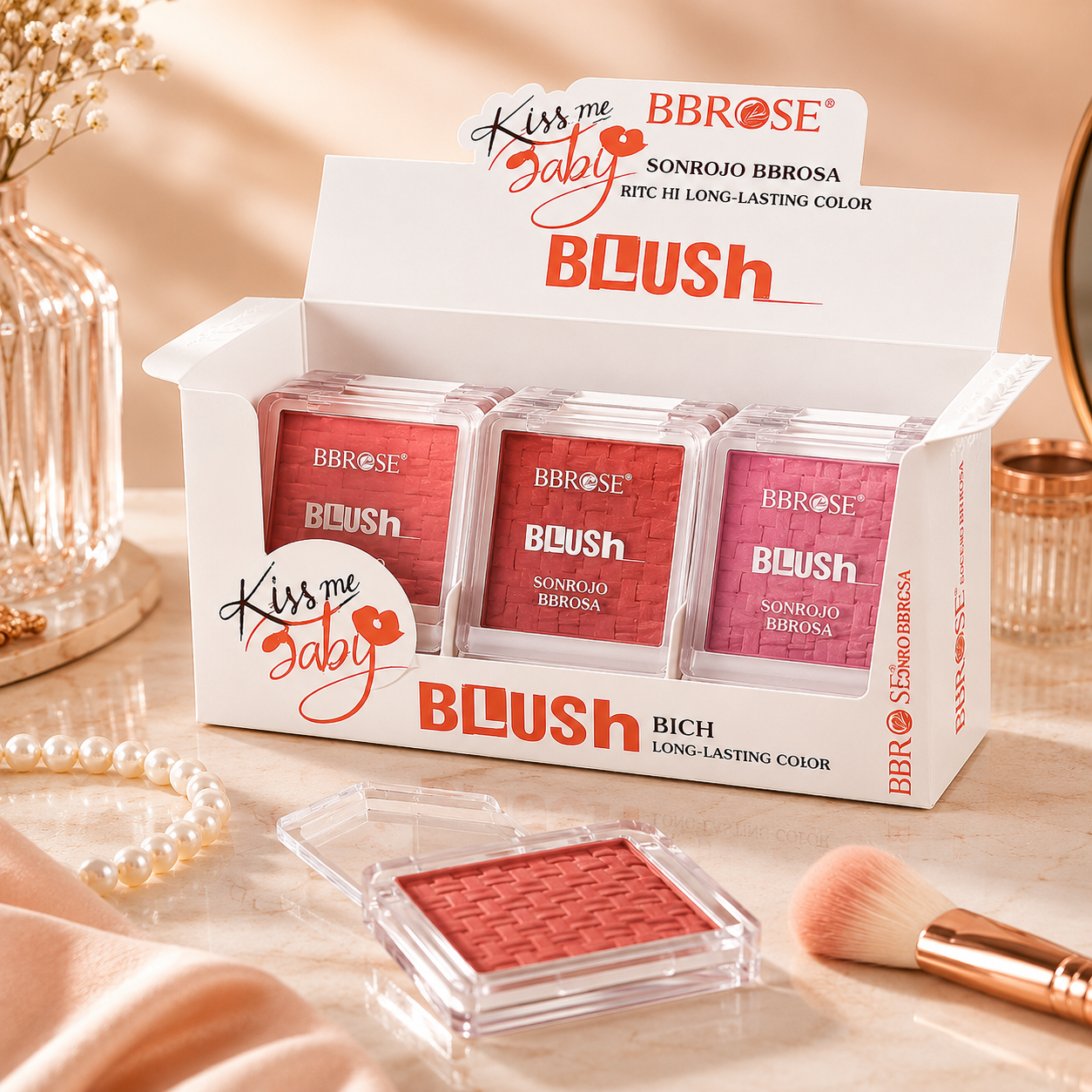 Trio De Blush Poudre – Texture Soyeuse & Couleurs Lumineuses