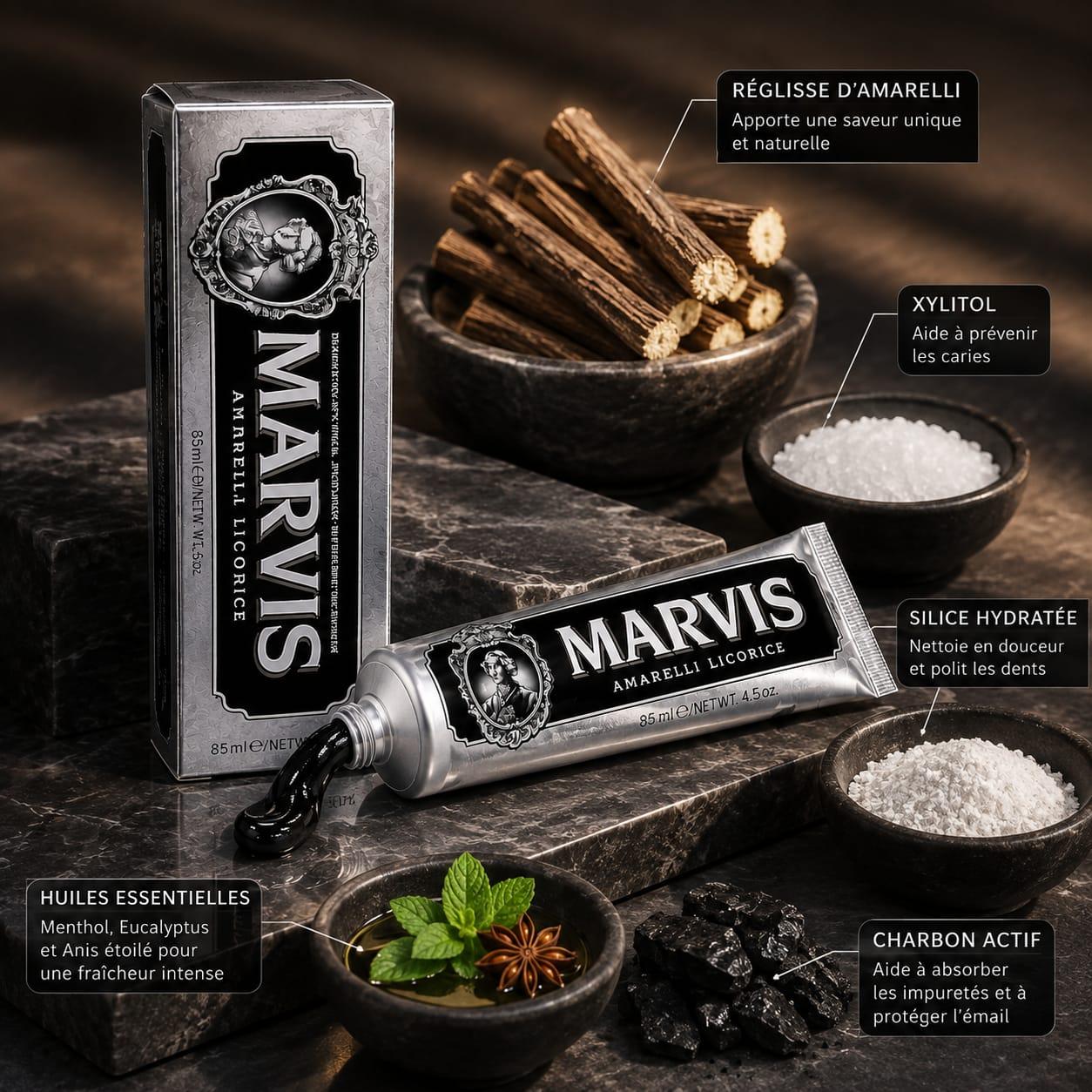 Dentifrice Premium Réglisse – Hygiène Bucco-dentaire Quotidienne