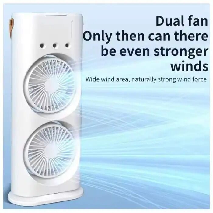 Ventilateur De Climatiseur Portable Petit Refroidisseur Dair Évaporatif thumbnail 4