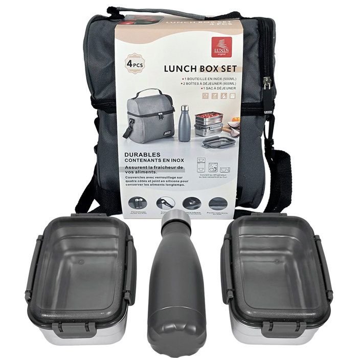 Lunch Box - Isotherme - 4 Pièces - Inox thumbnail 1