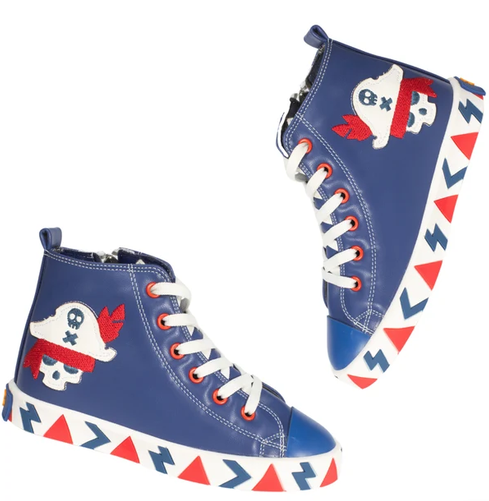 Pirate Designer Orthopedic Zipper Sneakers