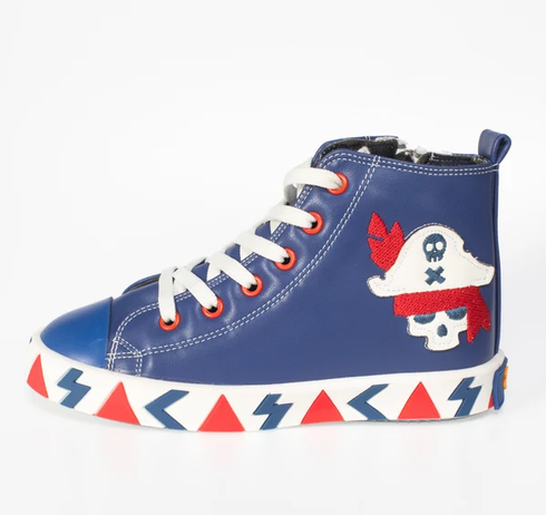 Pirate Designer Orthopedic Zipper Sneakers