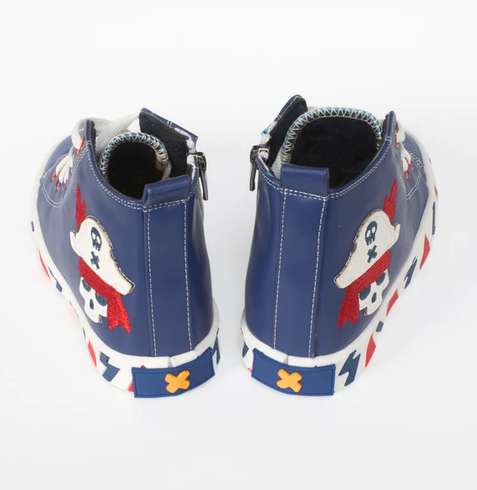 Pirate Designer Orthopedic Zipper Sneakers thumbnail 4