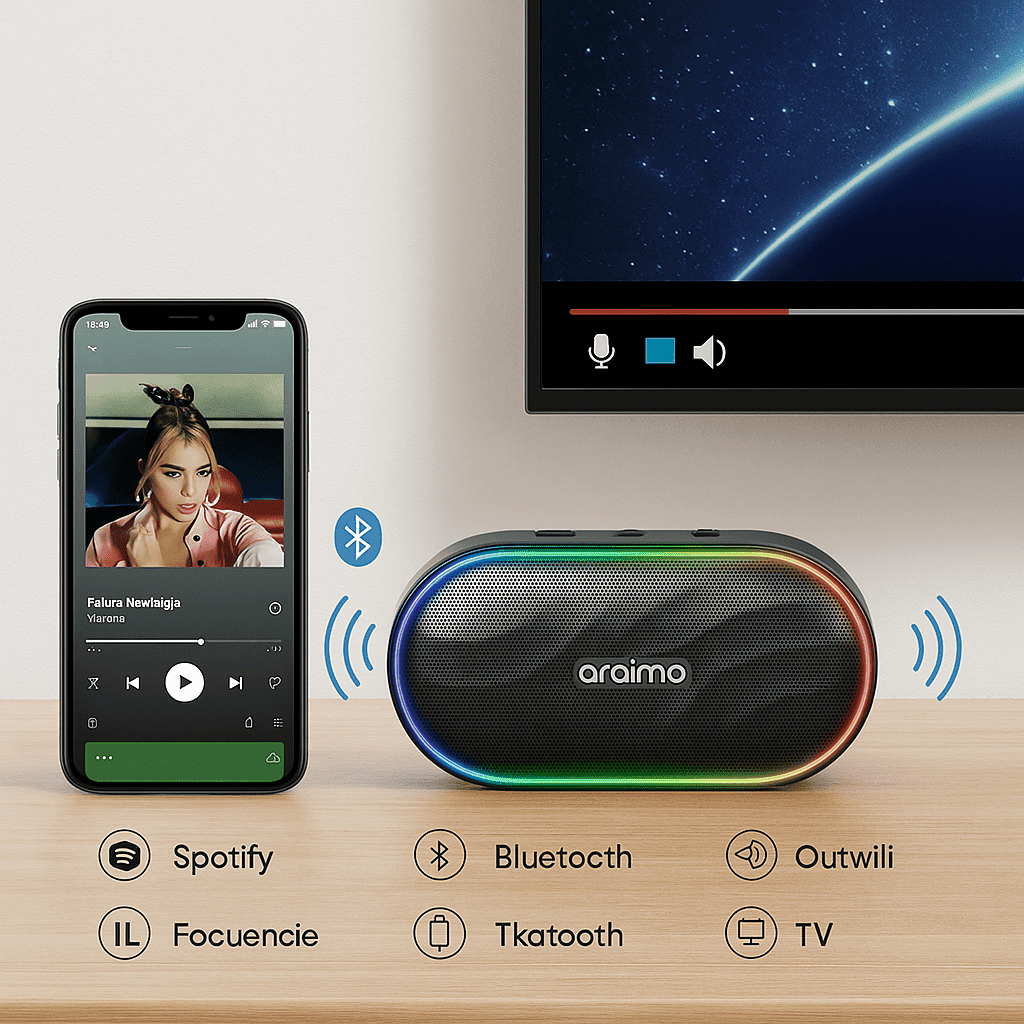 Speaker Enceinte Fm Sans Fil Spacebox thumbnail 4
