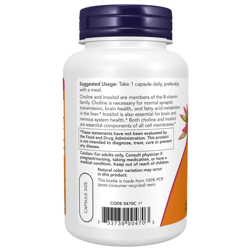 Choline & Inositol | 500 Mg Choline + Inositol | Formule Vegan | Sans Gluten thumbnail 3