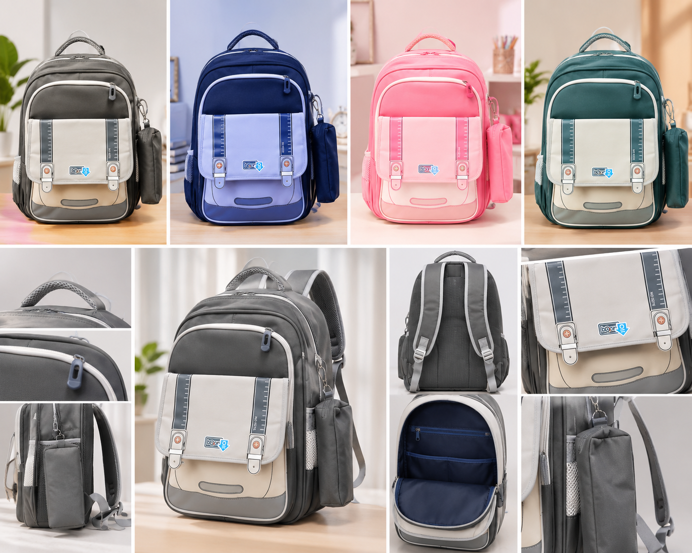 Sac À Dos Multifonction  Multi-design Élégant, Pratique Et Spacieux couleur aléatoire