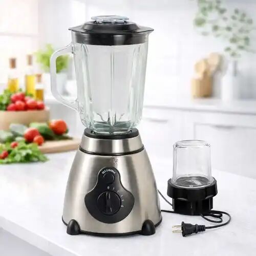 Blender 2000, Max 5 Vitesses, Bol En Verre 1,5l + Moulin À Épices
