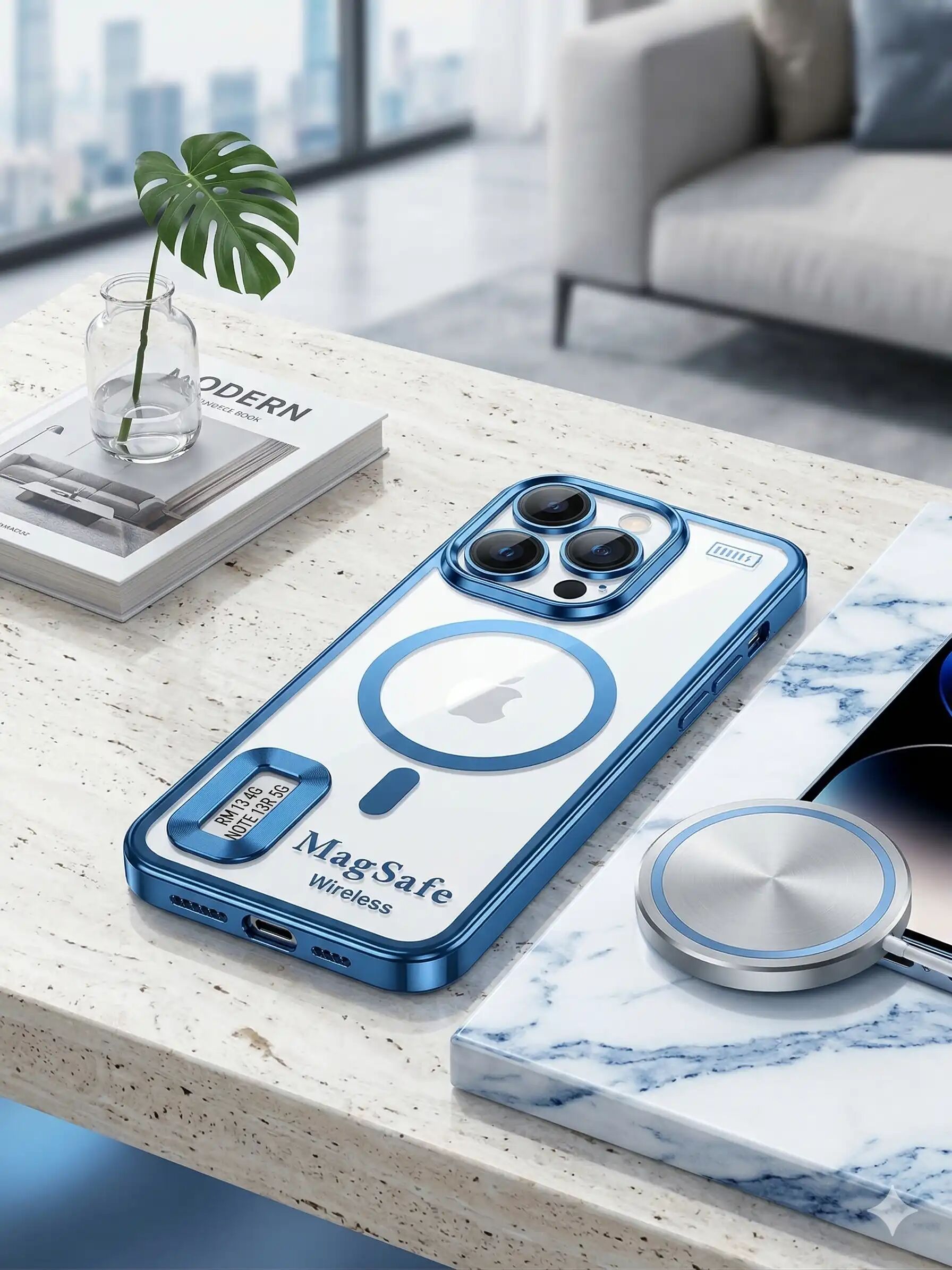 Coque Magnétique Pour Xiaomi Redmi Note 13 Pro+ 5g – Transparente Et Souple
