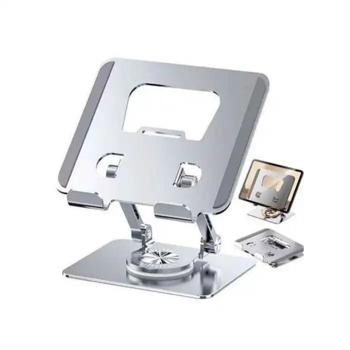 Support De Bureau Pour Tablette – Aluminium – Pliable – Ergonomique – Compatible Iphone, Ipad