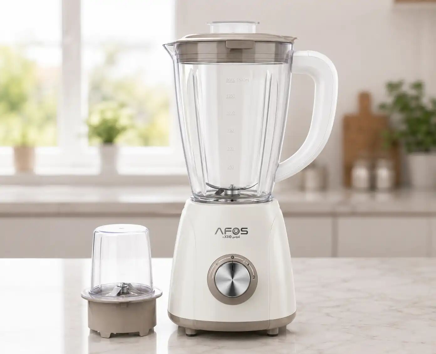Blendy Blender 250 W Avec Bol En Verre 1,4 L & Moulin – 4 Lames En Inox