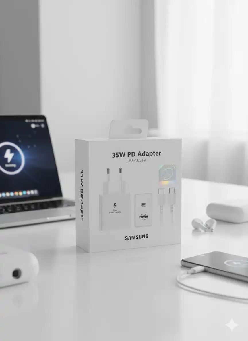 Chargeur Secteur Ultra Rapide 35w – Blanc