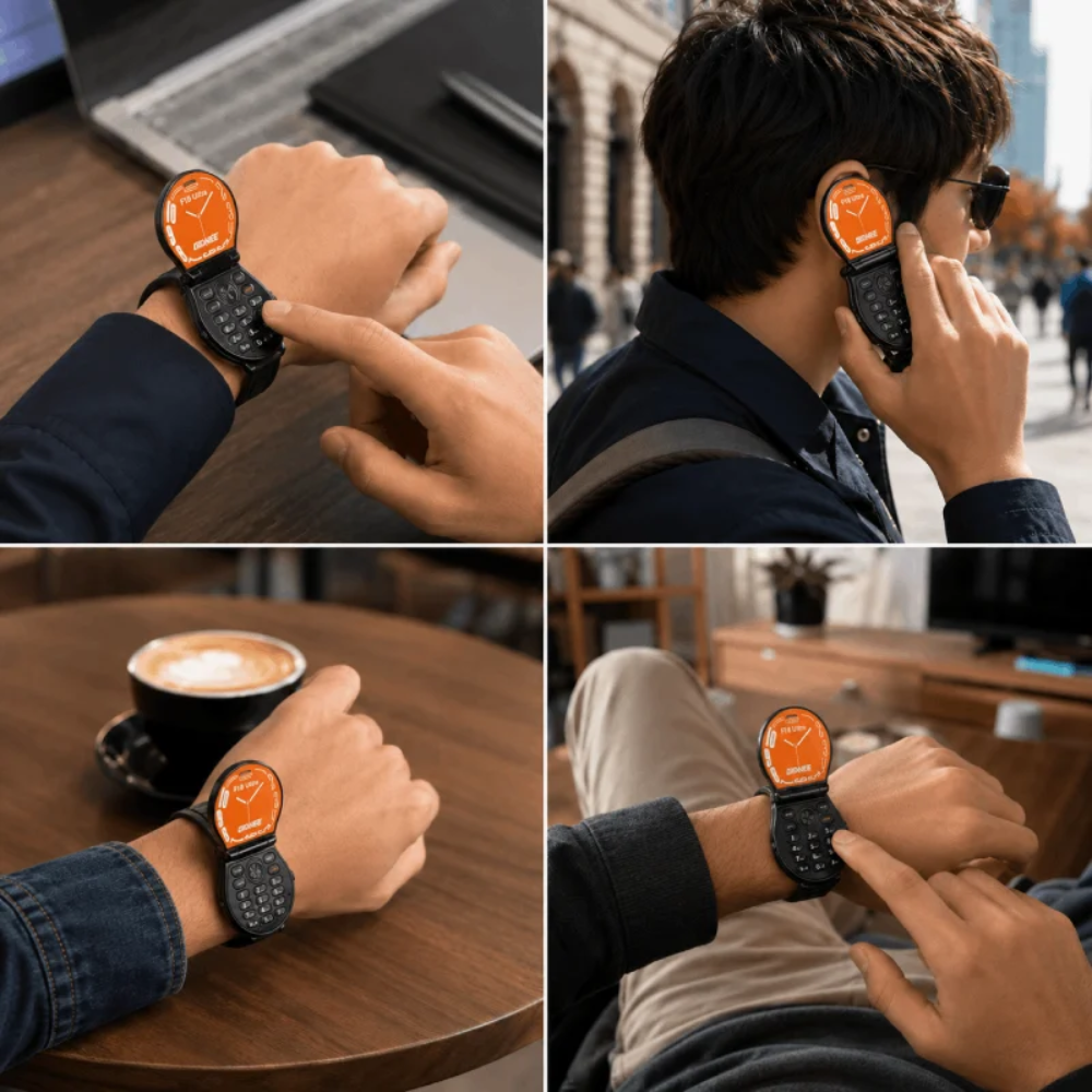 Montre Téléphone Pliable F18 Ultra thumbnail 3